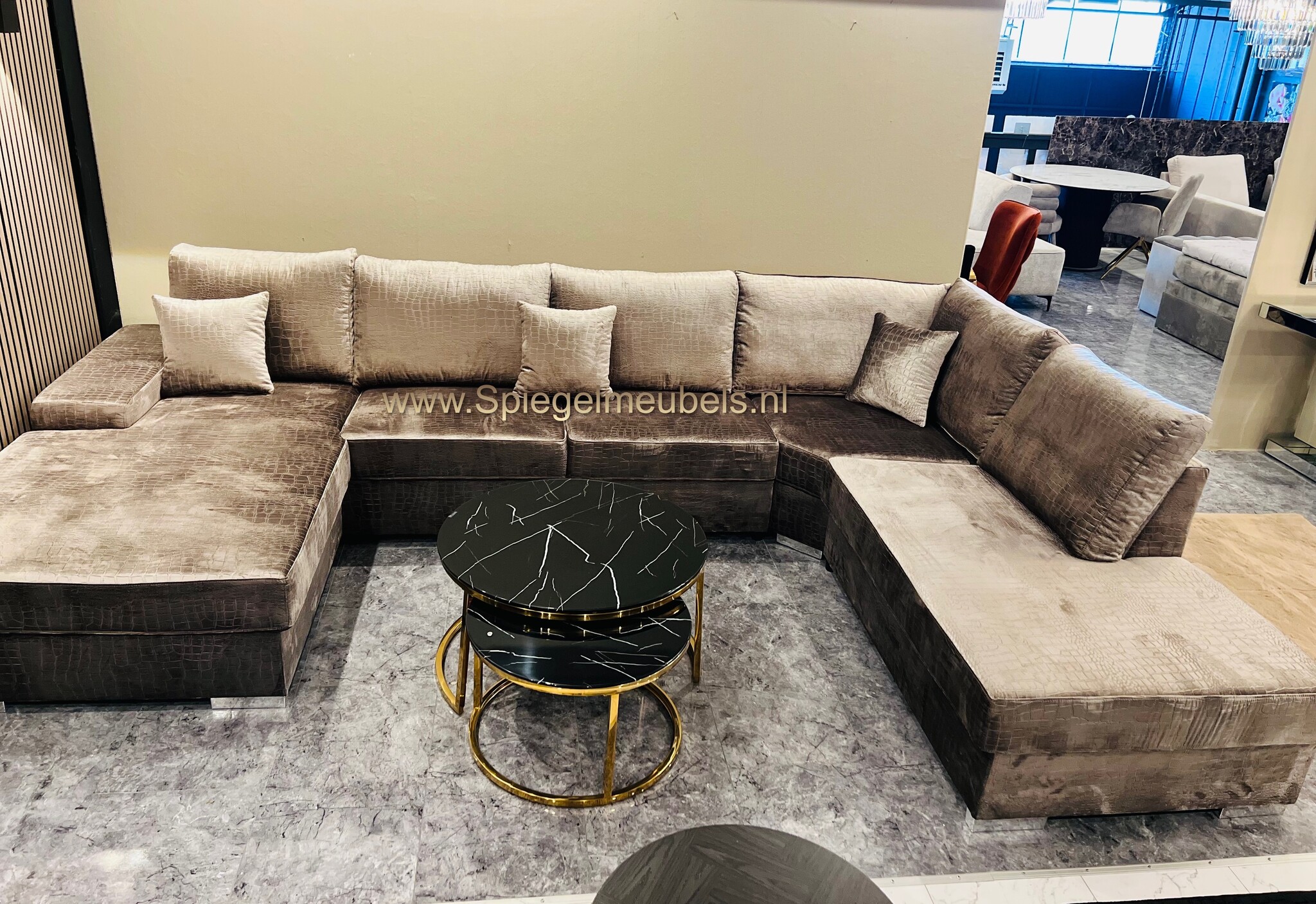 Yola  croco u-bankstel taupe