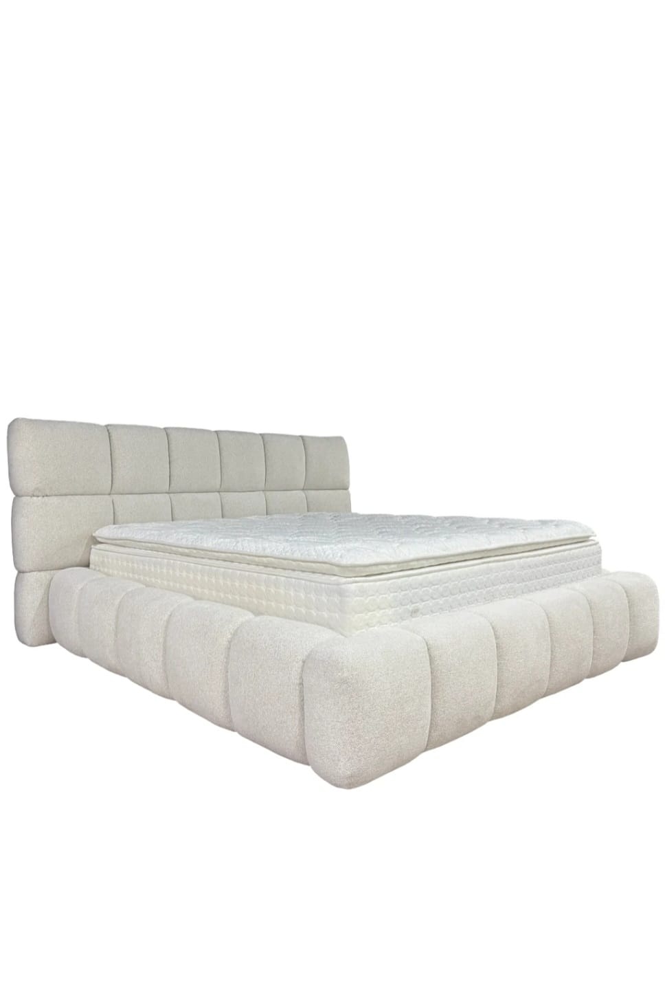 Teddy wit boxspring met opbergruimte