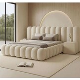 Cloudy tweepersoonsbed japandi stijl