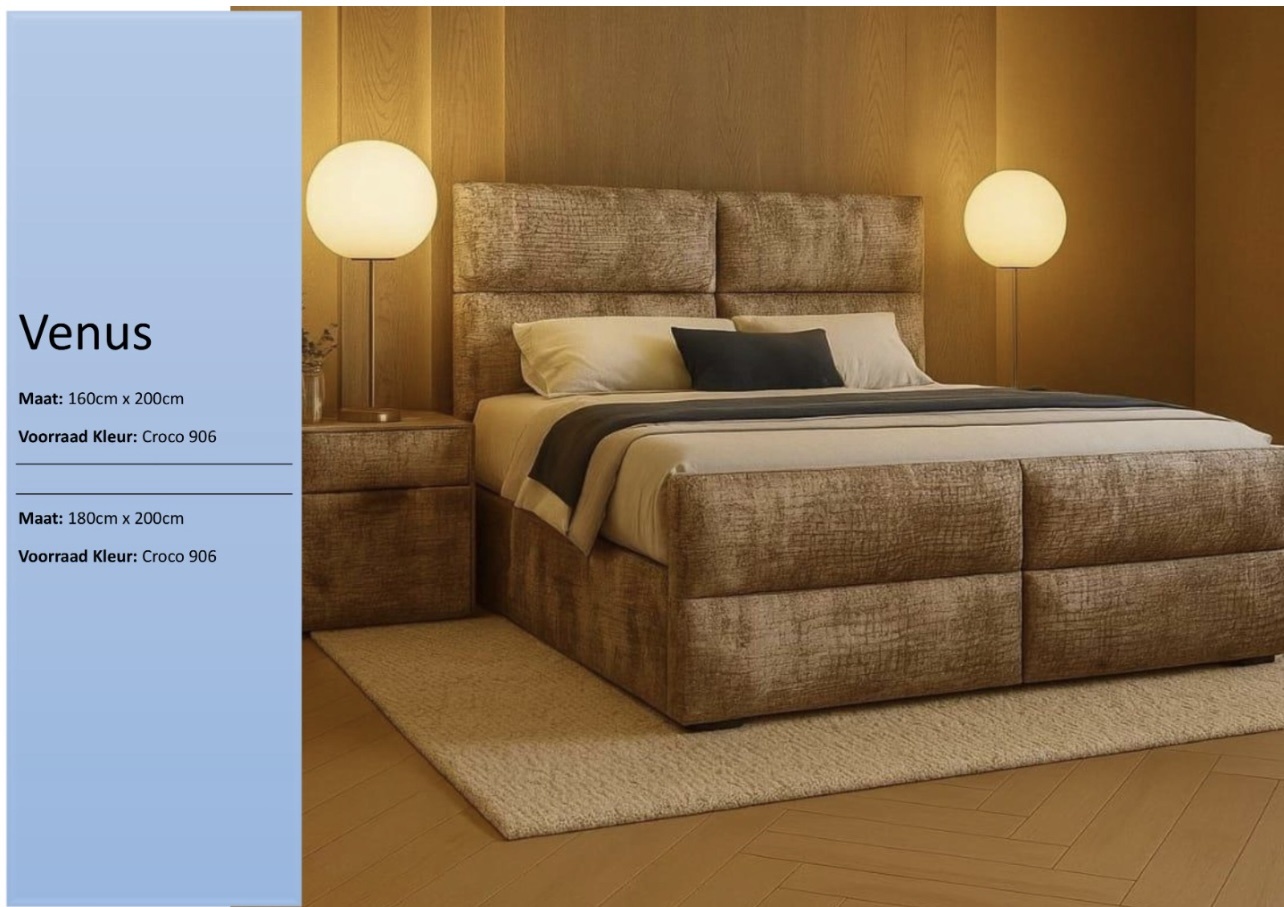 Croco velvet boxspring