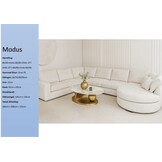 Modus u-bank beige  japandi stijl
