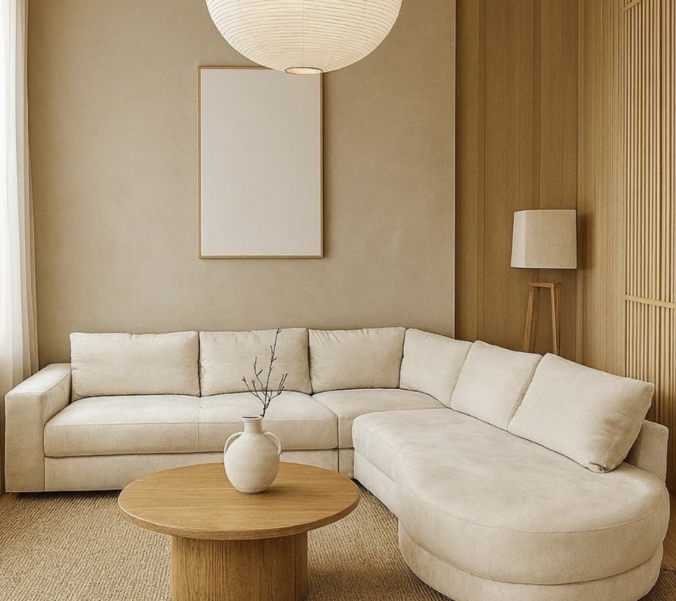 Mystic hoekbank teddy  wit