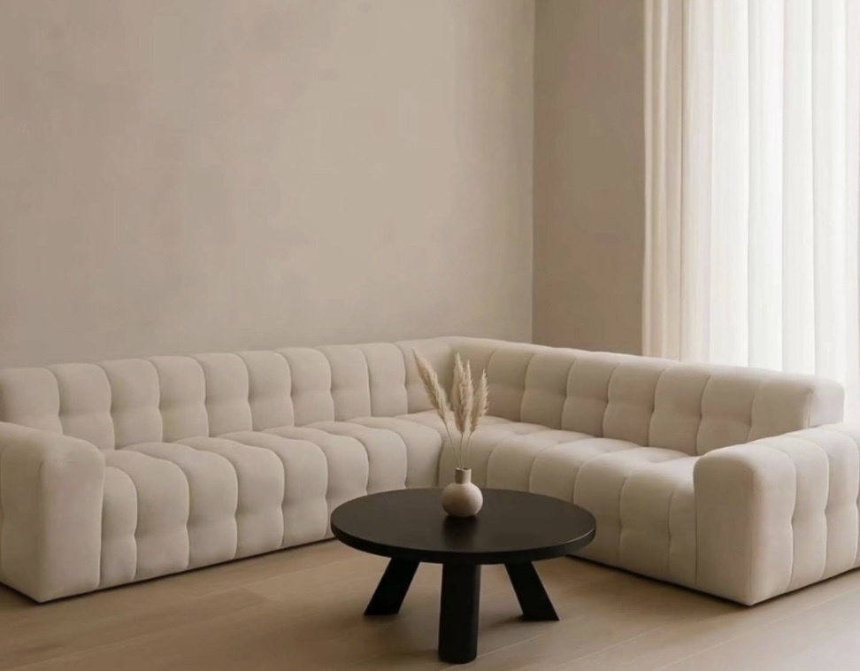 Hoekbank Cloud Teddy wit