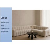 Hoekbank Cloud Teddy wit