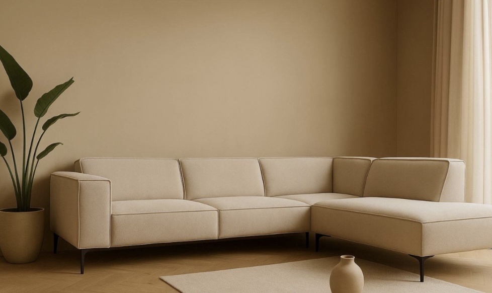 Anna hoekbank met lounge taupe