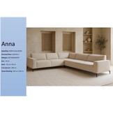 Anna Hoekbank taupe