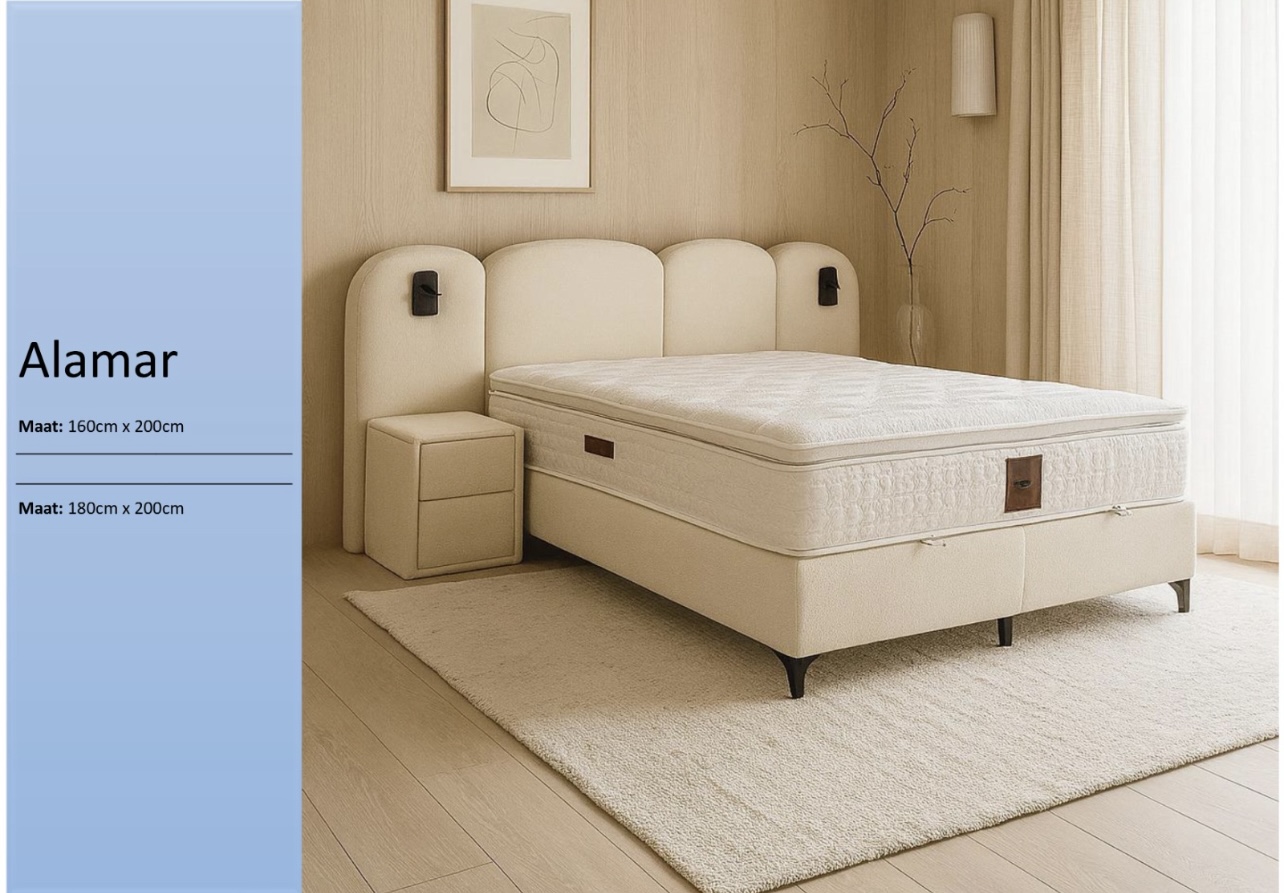Alamar japandi tweepersoonsbed