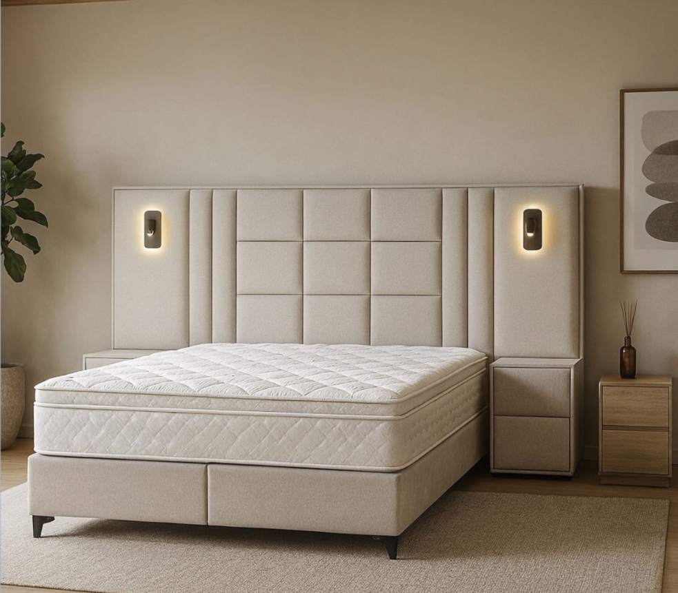 Asti tweepersoonsbed met verlichting