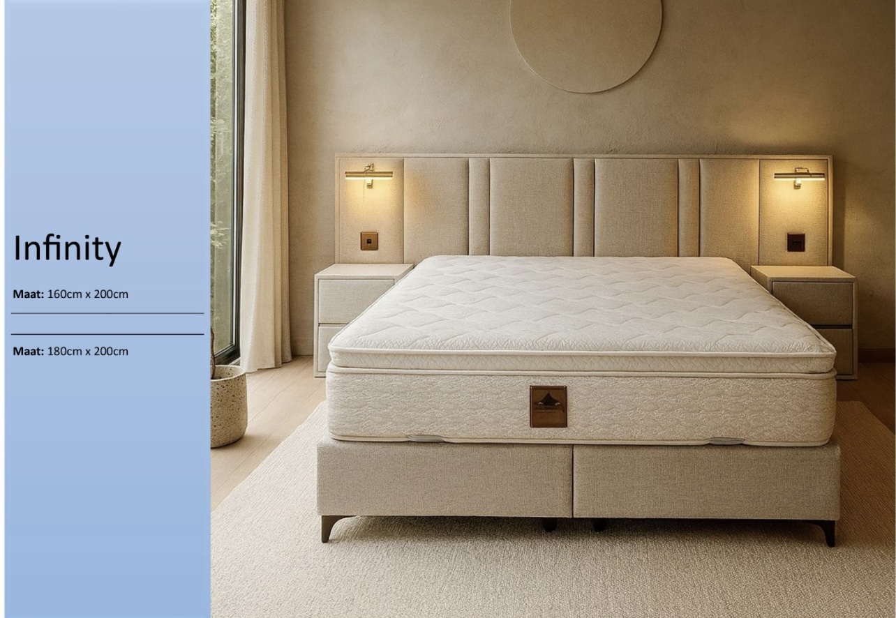 Infinity tweepersoonsbed met verlichting