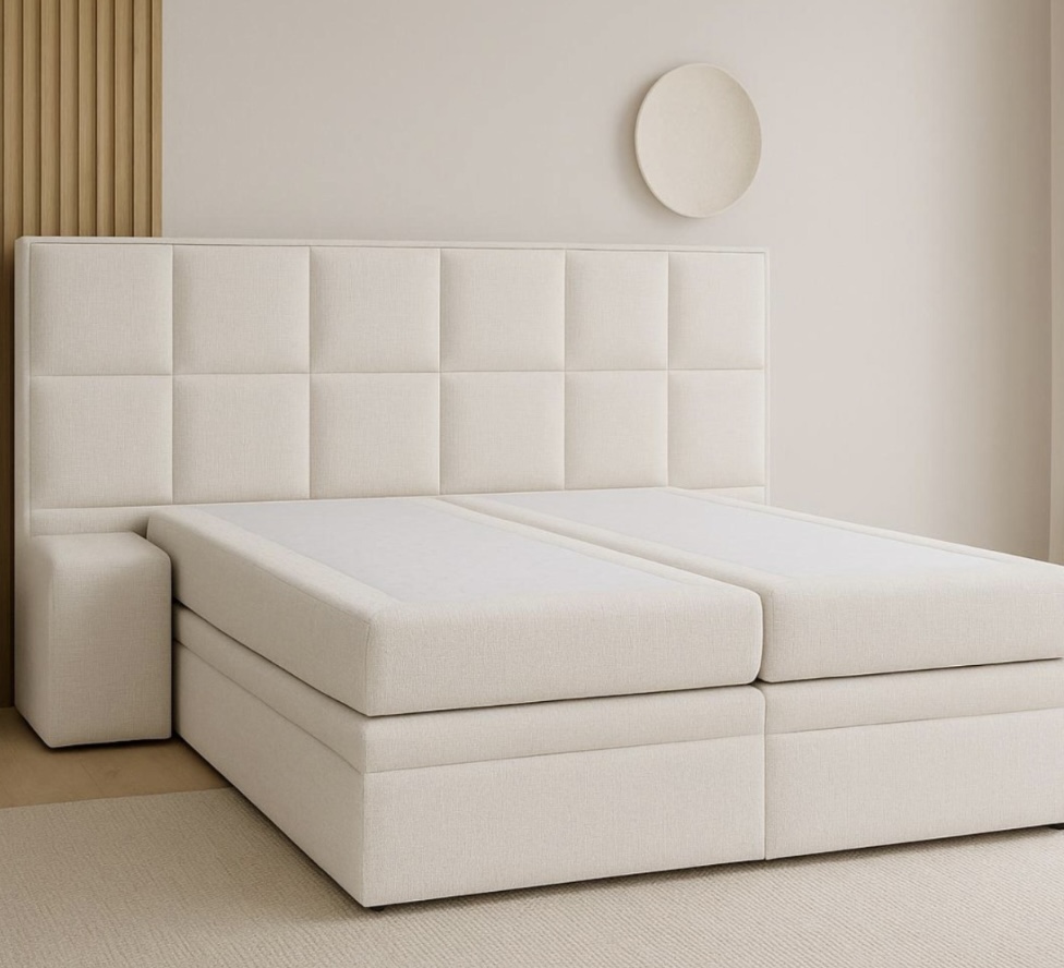 Ruby tweepersoonsbed met nachtkastjes