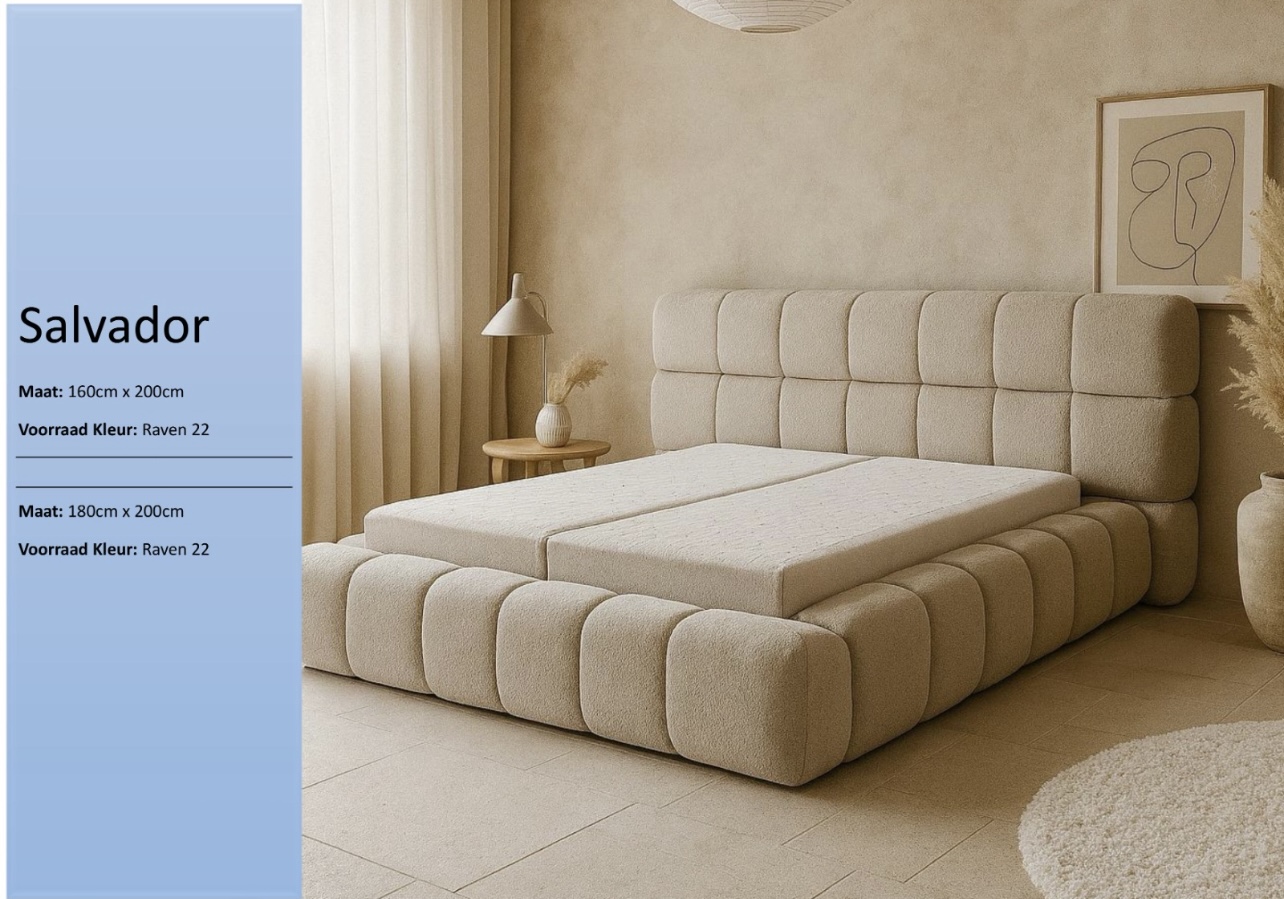 Salvador boxspring japandi stijl