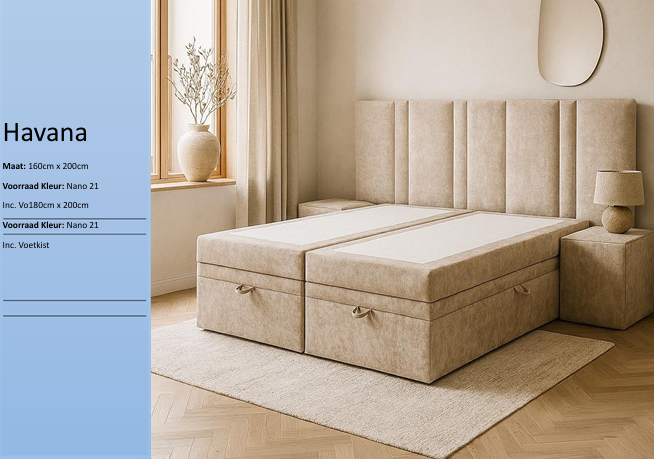 Havana tweepersoonsbed japandi stijl