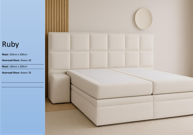 Ruby tweepersoonsbed wit