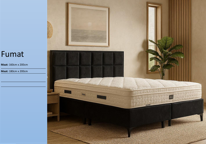 Fumat tweepersoonsbed luxe matras