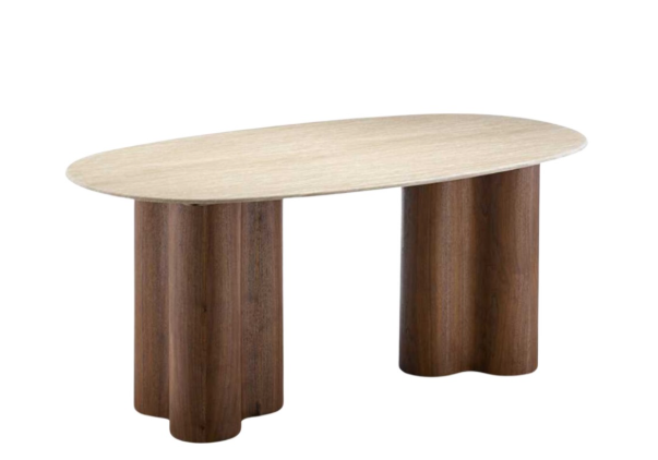 Oslo eettafel ovaal marmer