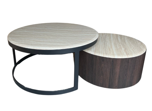 Fox Black salontafel marmer blad