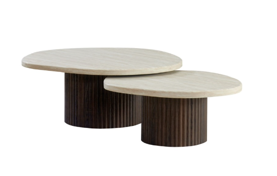 Kimberly flintstone salontafel set van 2