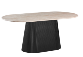 Kimberly Black ovale eettafel