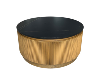 Loqum zwart ceramic top salontafel