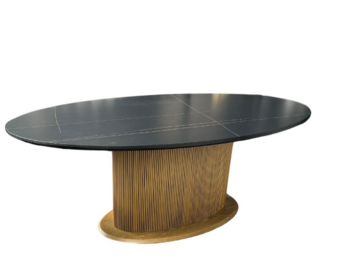 Loqum ovale eettafel ceramic