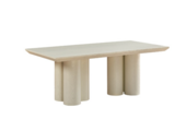 Royal eettafel cream veneer plain