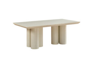 Royal eettafel cream veneer plain