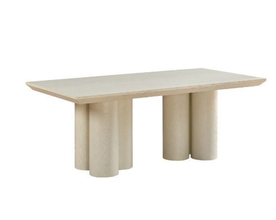 Royal eettafel cream veneer plain