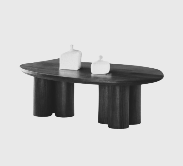 Royaal salontafel ovaal zwart fineer