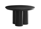 Royal eettafel rond zwart fineer
