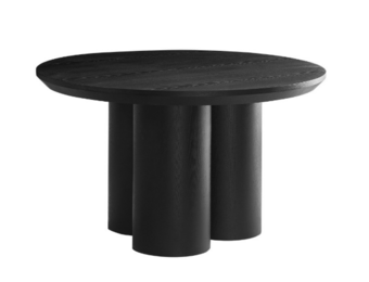 Royal eettafel rond zwart fineer