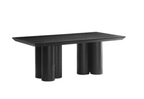 Royal eettafel zwart fineer