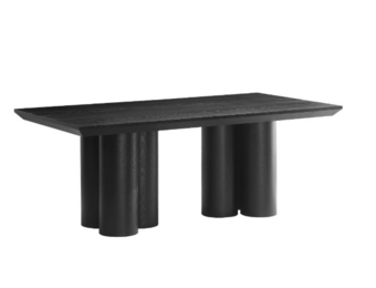 Royal eettafel zwart fineer