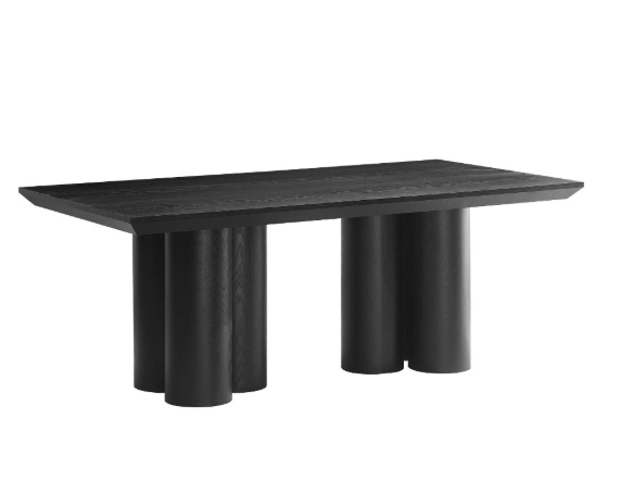 Royal eettafel zwart fineer