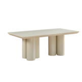 Royal cream eettafel en salontafel