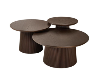 Taurus 3delige salontafel bruin