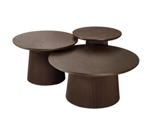 Taurus 3delige salontafel bruin