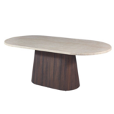 Kimberly Black ovale eettafel en salontafel