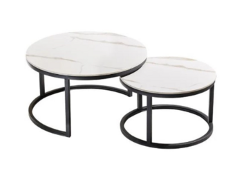 Doblo zwart wit salontafel