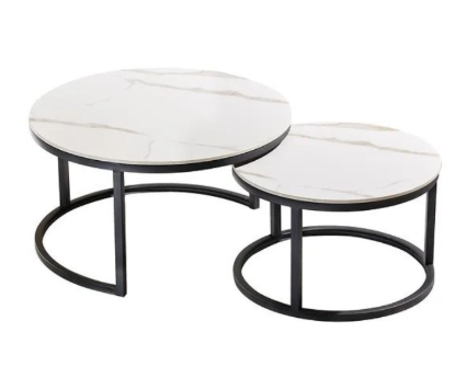 Doblo zwart wit salontafel