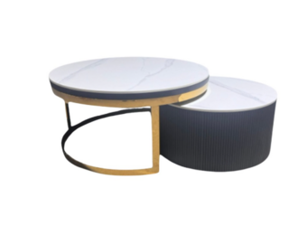 Fox wit goud sinter stone fineer