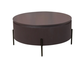 Eliza salontafel zwart bruin rond