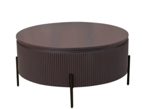 Eliza salontafel zwart bruin rond