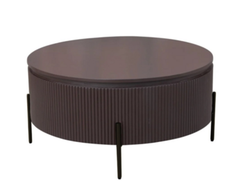 Eliza salontafel zwart bruin rond