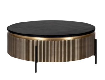 Allure salontafel goud zwarte voeten