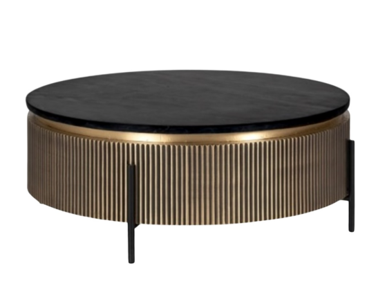 Allure salontafel goud zwarte voeten
