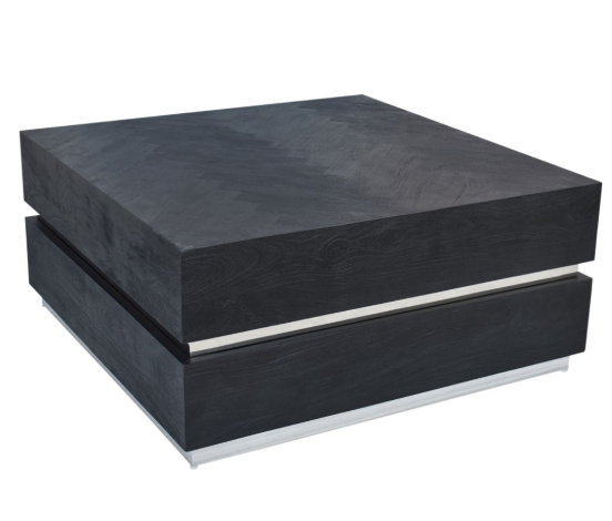 Bonero bonito zilvere lijn salontafel