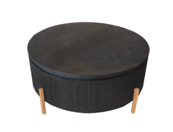 Foster bonito zwart goude poten salontafel