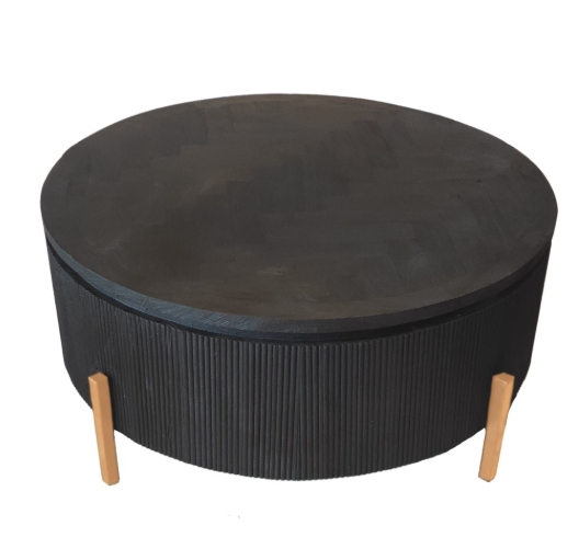 Foster bonito zwart goude poten salontafel