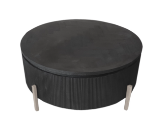 Foster bonito zwart zilvere poten salontafel