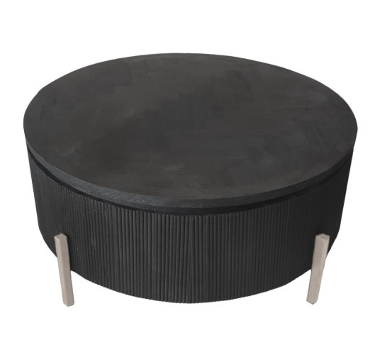 Foster bonito zwart zilvere poten salontafel